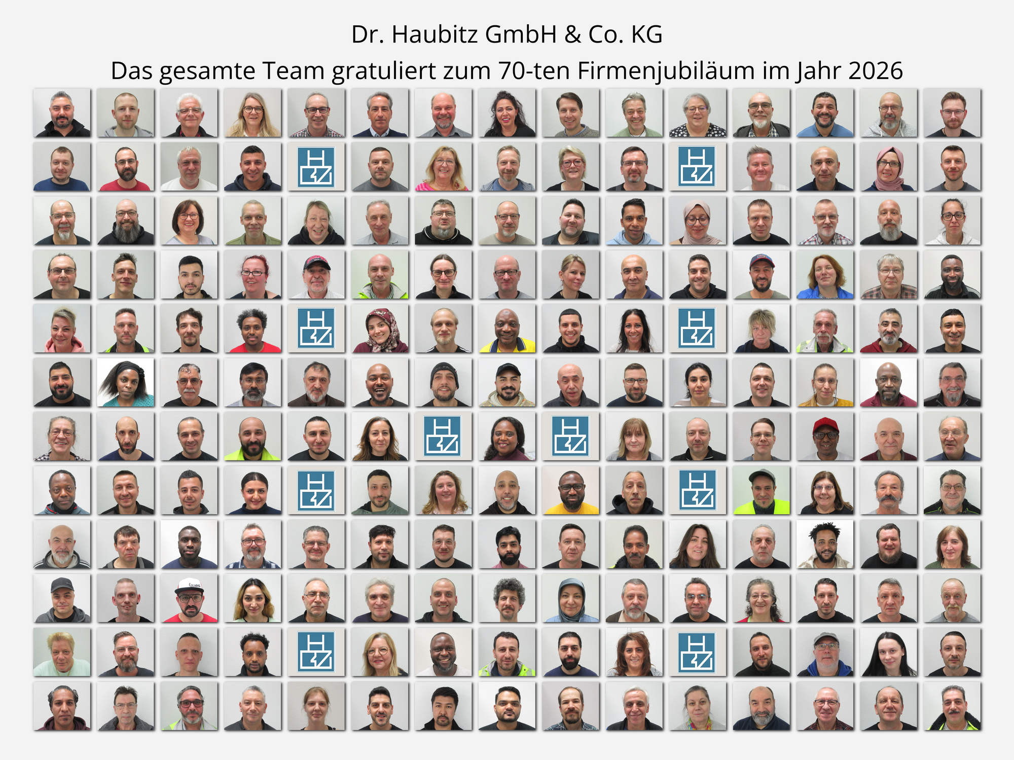 Haubitz-Team gratuliert zum 70ten Jubiläum